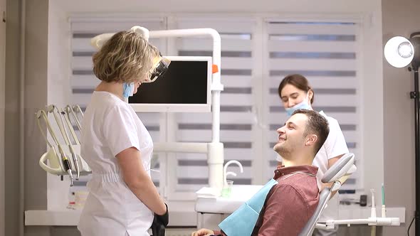 A person who treats teeth examined by a dentist, healthy teeth