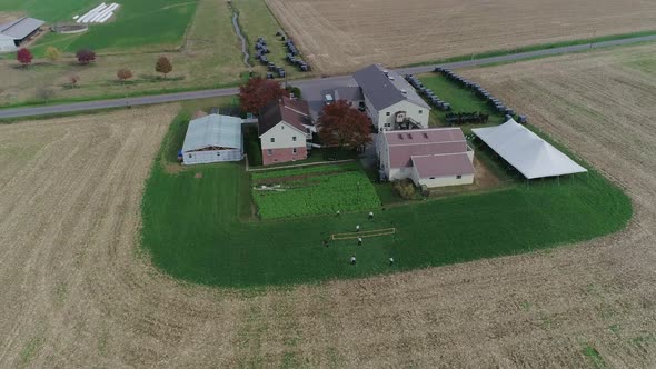 Amish Wedding in an Amish Farm Captured by a Drone