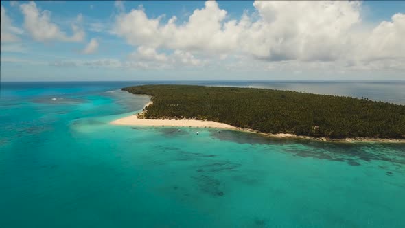 Beautiful Tropical Island with Beach.