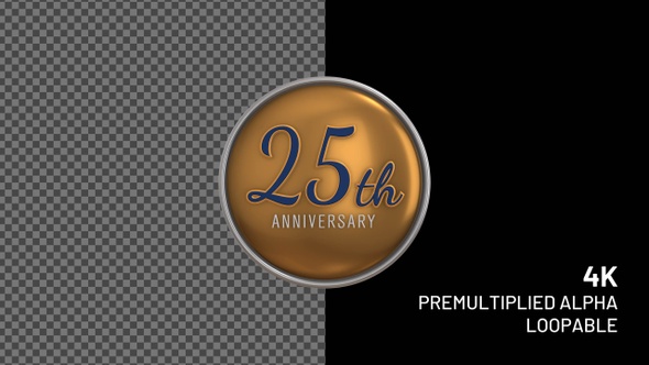 25th Anniversary Badge