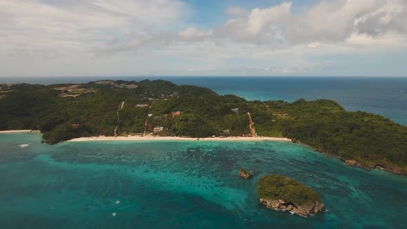 Tropical Sand Beach with Palm Trees alt