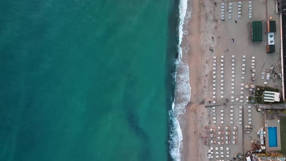 Summer Cleopatra Beach aerial view 4 K