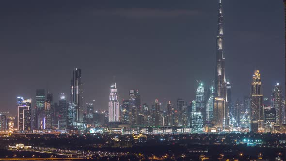 The Rhythm of the City of Dubai Aerial Timelapse