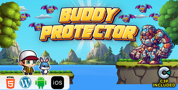 Buddy Protector HTML5 Construct 3 Game