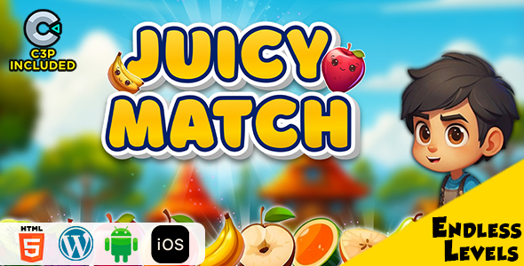 Juicy Match HTML5 Construct 3 Game