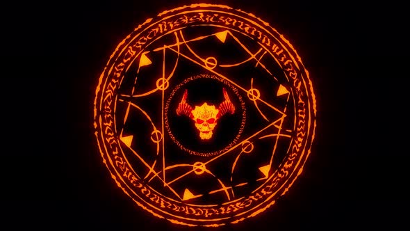 Demon Sign Symbol VJ Loop