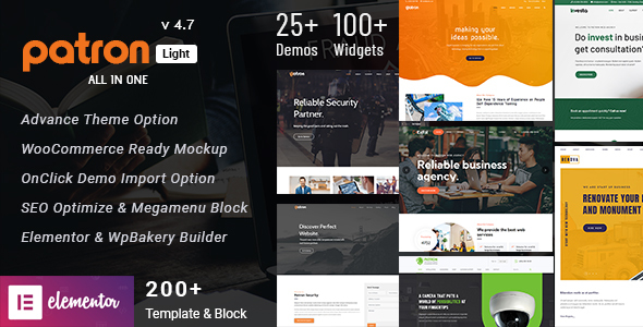 Patron - Security Company WordPress Theme