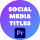 Social Media Titles PR - VideoHive Item for Sale