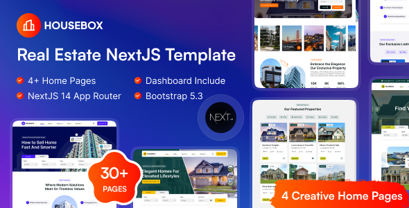 HouseBox – Real Estate NextJS Redux Template – 0 Sold!