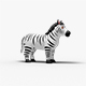 Zebra Cartoon - 3DOcean Item for Sale