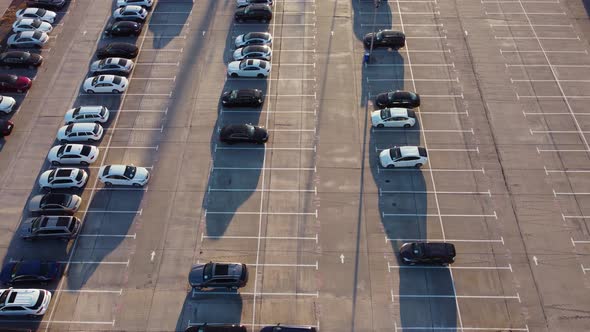 Car Trade Lot Aerial