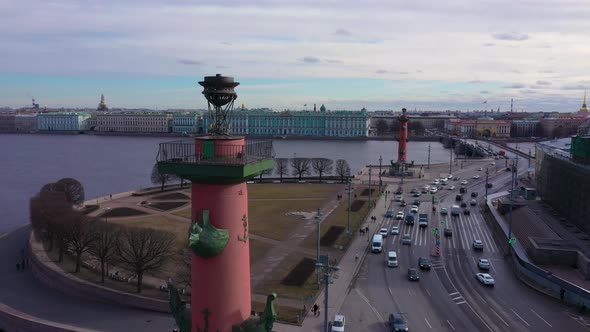 Saint-Petersburg. Drone. View from a height. City. Architecture. Russia 24