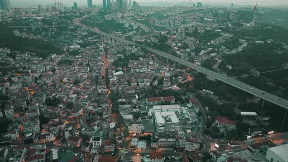 aerial view of turkey istanbul