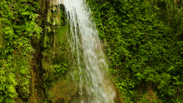 Beautiful Tropical Waterfall Philippines, Cebu