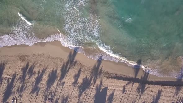 Waves In The Caribbean With Sand