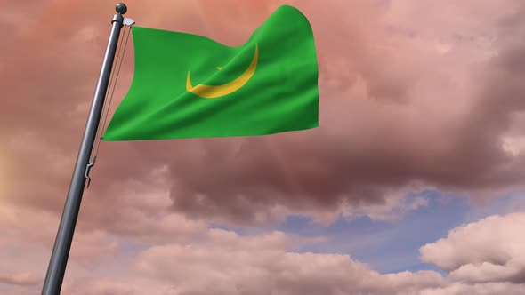 Mauritania Flag 4K