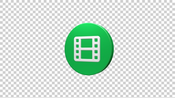 Film Strip Icon Rotating