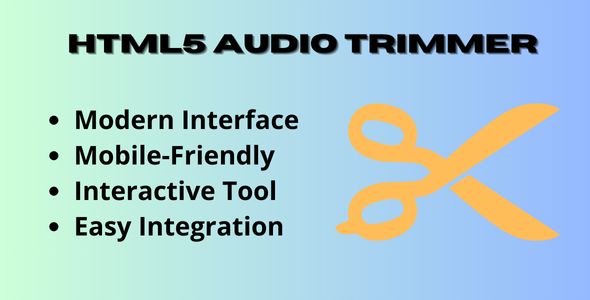 HTML5 Audio Trimmer - Modern Browser-Based Audio Editing Solution
