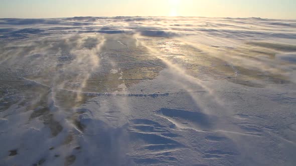 Arctic Blizzard. Arctic snow storm. Snow Drift. Extreme Temperature. 