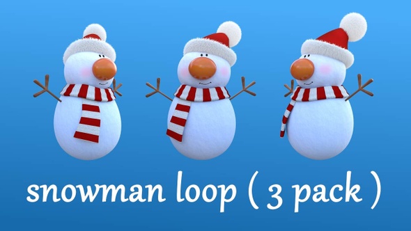 Snowman Loop ( 3 Pack )