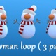 Snowman Loop ( 3 Pack ) - VideoHive Item for Sale