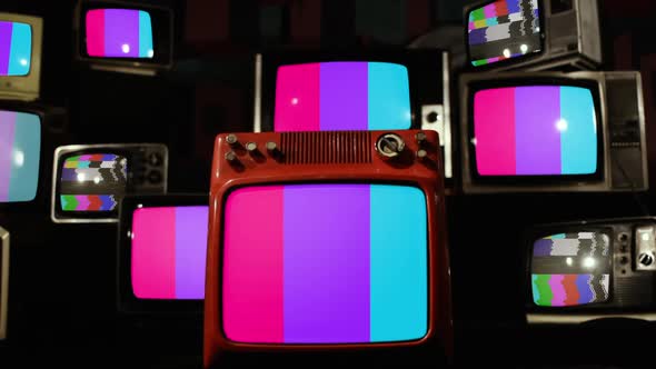 Androgynous Pride Flags and Retro TVs.