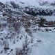 Svolvaer frozen lake under the snow in the Lofoten islands Norway - VideoHive Item for Sale