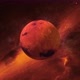 Mars in space with epic red background of universe. Mars slowly rotating in solar system. Red planet - VideoHive Item for Sale