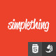 Simplething - a clean HTML template - ThemeForest Item for Sale