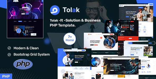 Tolak – It Solution & Business PHP Template – 0 Sold!