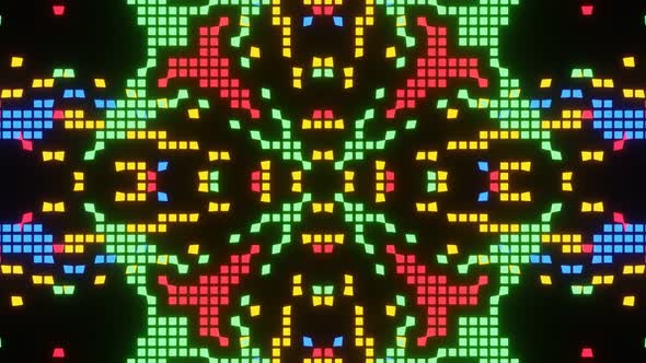 VJ Loop Animation of Pixel Mosaic Ver16