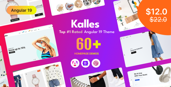 Kalles –  Angular 19 eCommerce Template – 0 Sold!