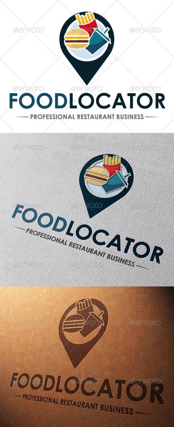 Fast Food Locator Logo Template
