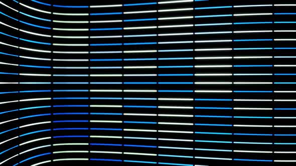 Abstract vertical rows of multicolored neon stripes