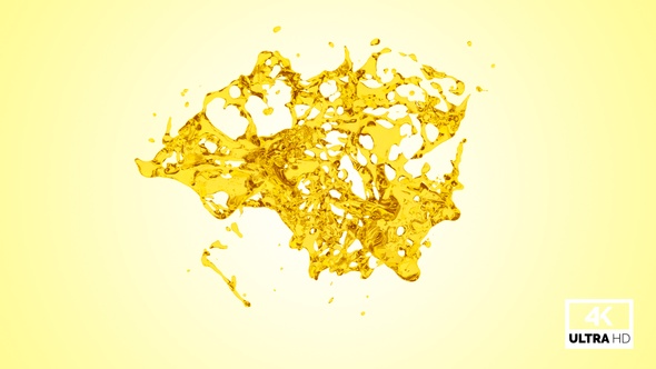 Drops of Oil Collide and Create a Splash alt