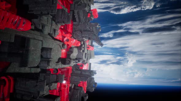 Alien UFO Near Earth alt