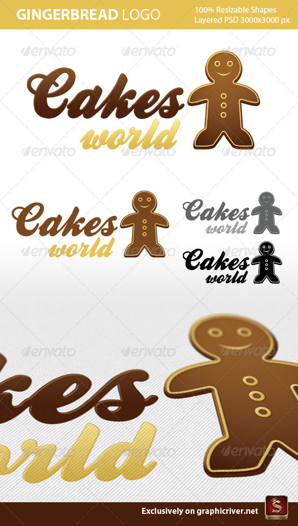 Gingerbread Logo Template