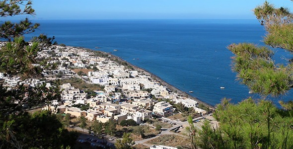 View Of The Coast From The Mountains