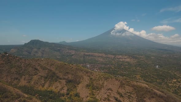 View of Mountain Forest Landscape