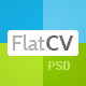FlatCV - vCard Resume PSD Template - ThemeForest Item for Sale