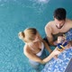 Picture of Happy Couple Relaxing in Pool - VideoHive Item for Sale