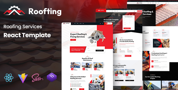 Roofting – Roofing Services React Template – 0 Sold!