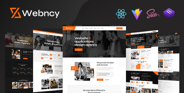 Webncy – Web Design Agency React Template – 0 Sold!