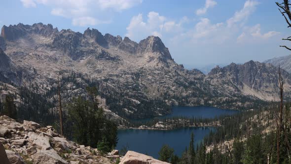 Baron Lakes and Warbonnet Peak, Sawtooth Wilderness, Idaho - Time-lapse - Summer