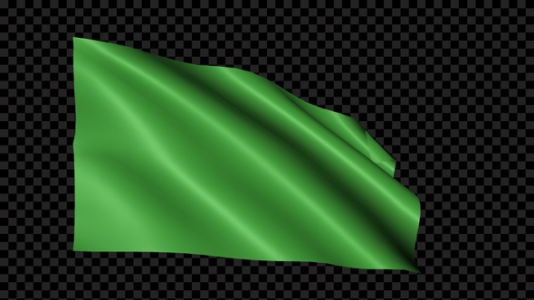 Libya Flag Blowing In The Wind