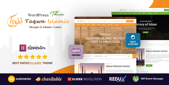 Taqwa - Islamic Center WordPress Theme + RTL