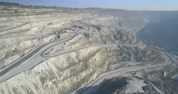 Asbestos Pit From Low Level To Upper Terrace with Excavators