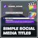 Simple Social Media Titles | FCPX - VideoHive Item for Sale