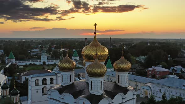 Ipatievsky Monastery in Kostroma at Sunset Russia