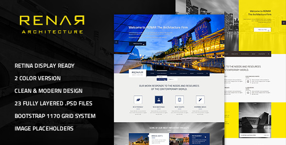 Renar – Premium Architect PSD Template